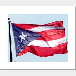 Puerto Rico Flag Waving Boricua Photography Posters and Art